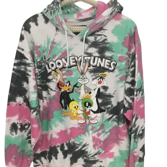Looney Tunes Aeropostale Sweatshirt women’s size medium, with hood - Picture 1 of 5
